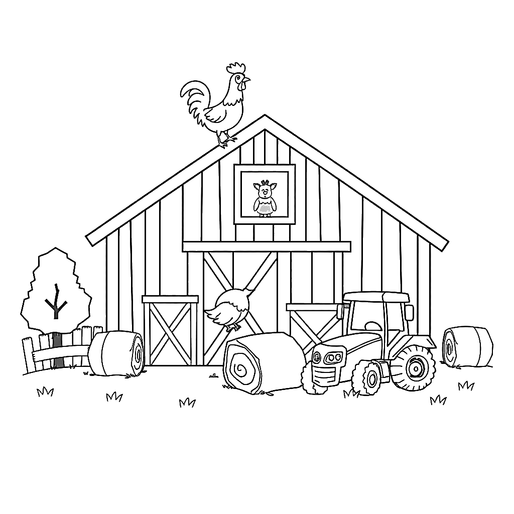 Kolorowanki: Farma - 3