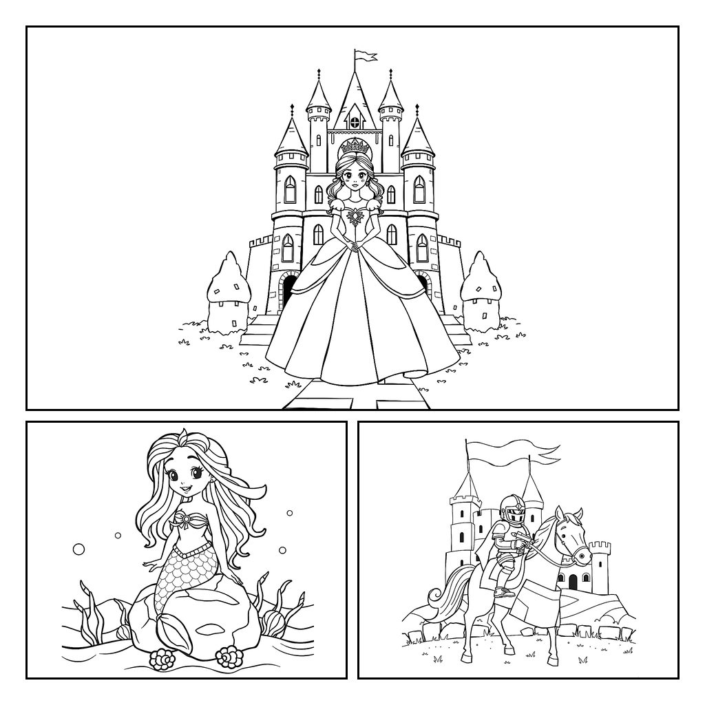 Kolorowanki: Księżniczki