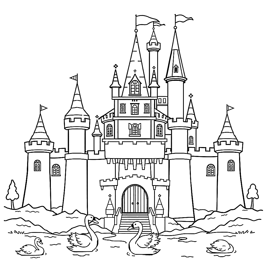 Kolorowanki: Księżniczki - 1