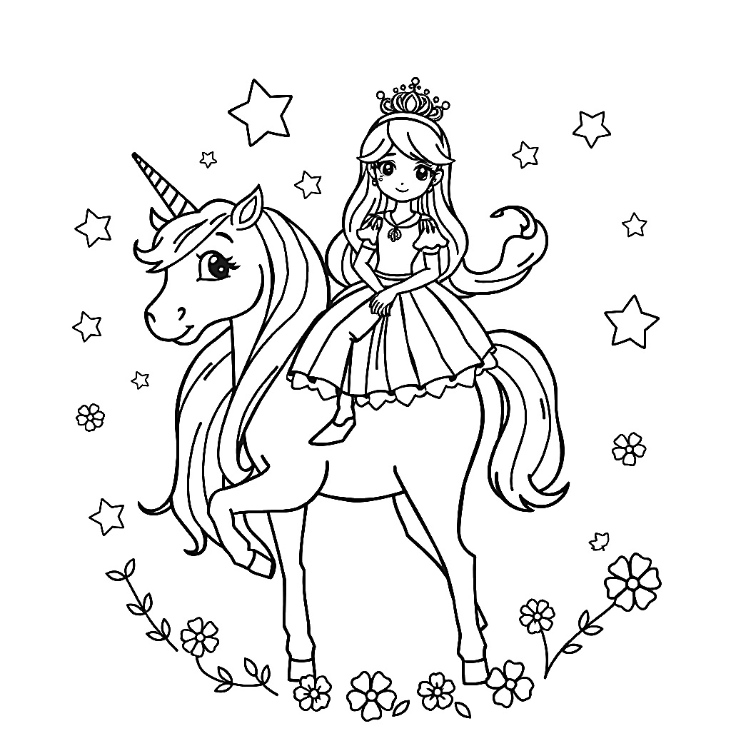 Kolorowanki: Księżniczki - 3