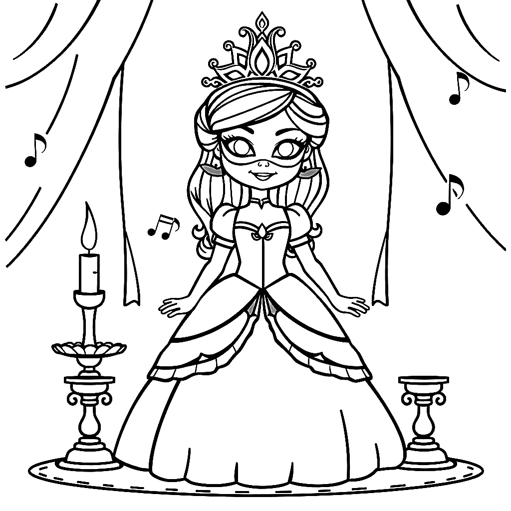 Kolorowanki: Księżniczki - 4
