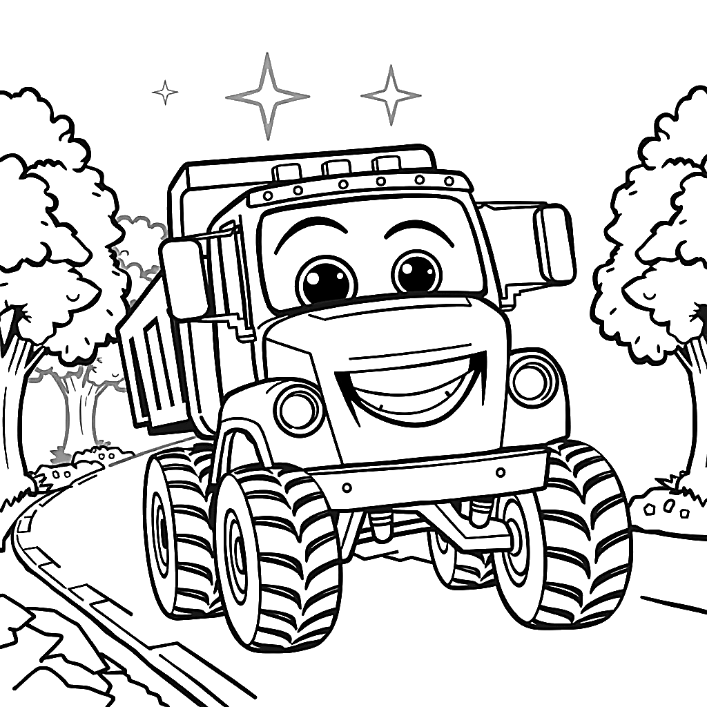 Kolorowanki: Pojazdy - 1